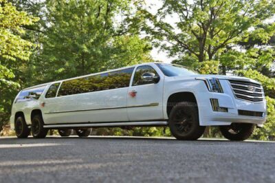 White Cadillac Escalade