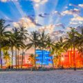 Miami Beach Florida Usa On Ocean Drive